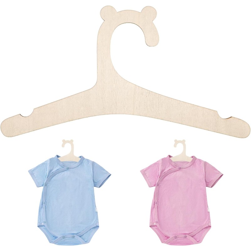 Baby Nursery Decor Girl - Babykledingrek Schattige beer Houten kinderkledinghanger Thuis