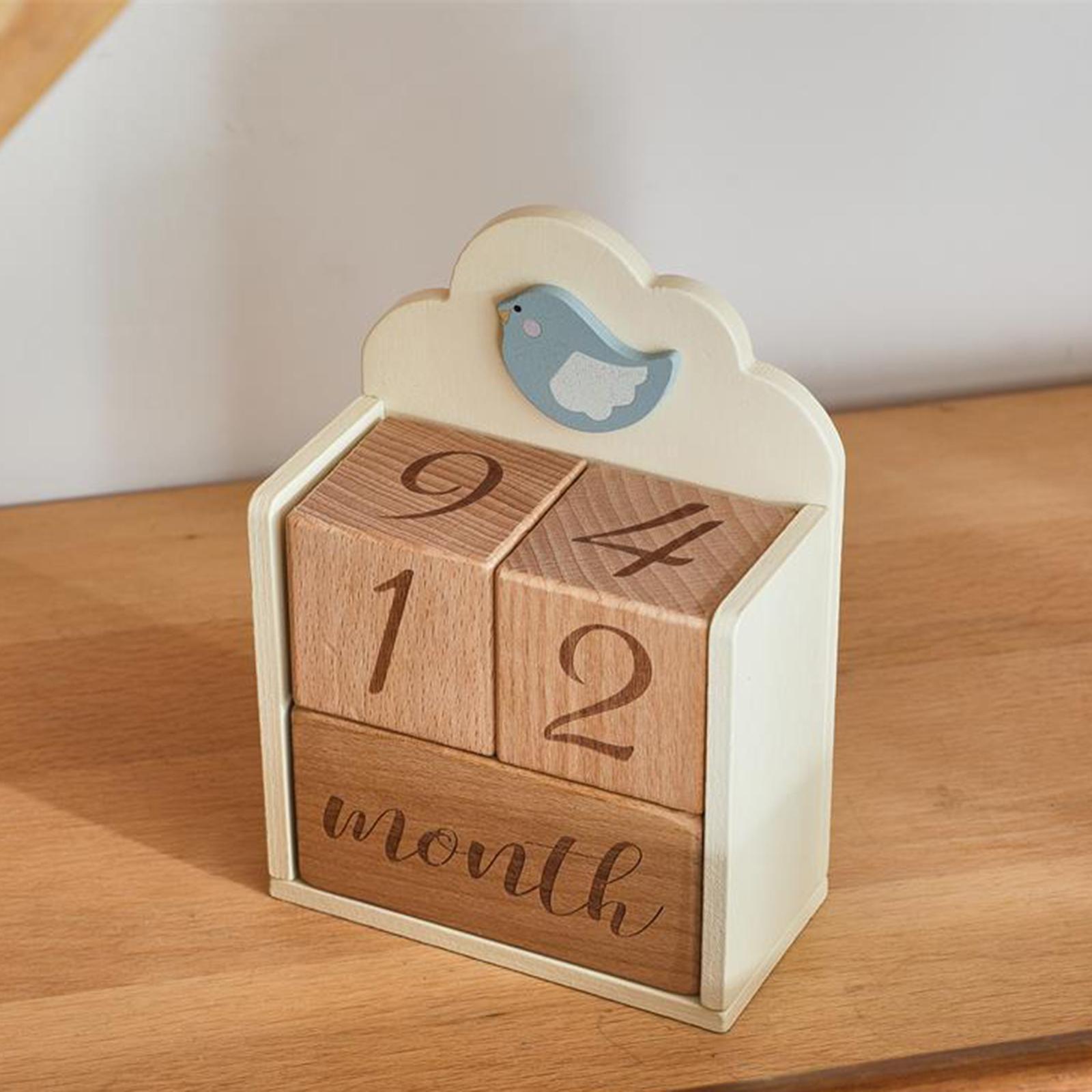 Baby Nursery Age - Houten Baby Milestone Leeftijdsblokken Herinneringen Opgroeien