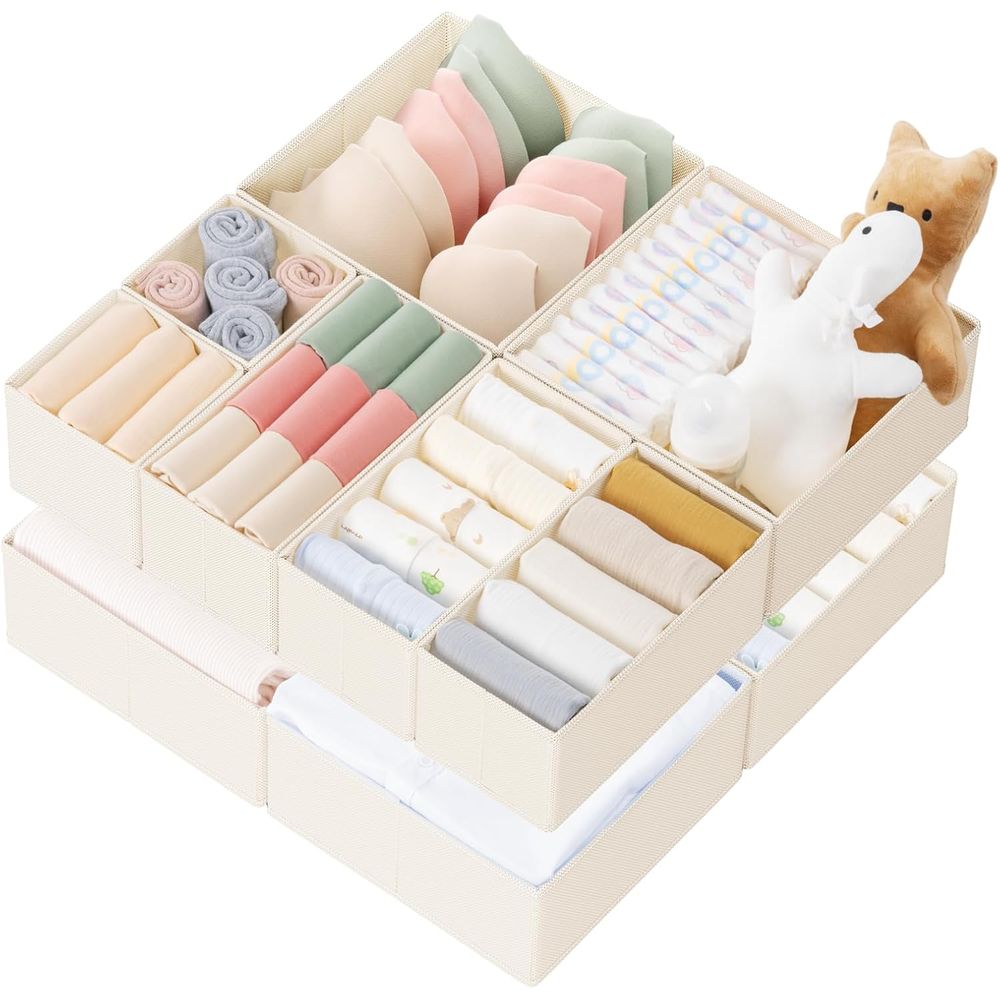 Baby Nursery Closet Organization - 10-delige opbergset voor babykleding, ondergoed, sokken