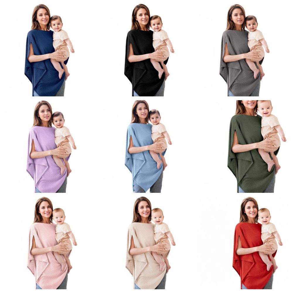 Nursing Cover Breastfeeding - Zachte borstvoedingshoes voor borstvoeding Ademende wafelgebreide