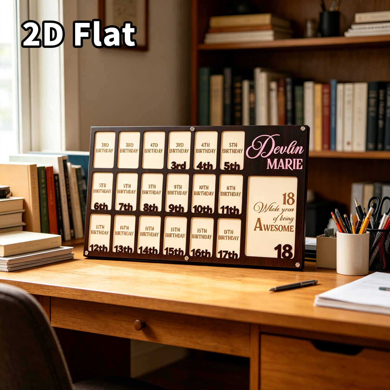 Baby Nursery Baby - 1Pc Custom Grade Fotolijst Houten Plaquette