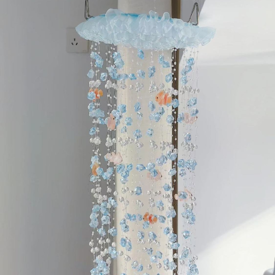 Baby Nursery Decor Girl - Air Koi binnenplaats hangende windgong handgemaakte