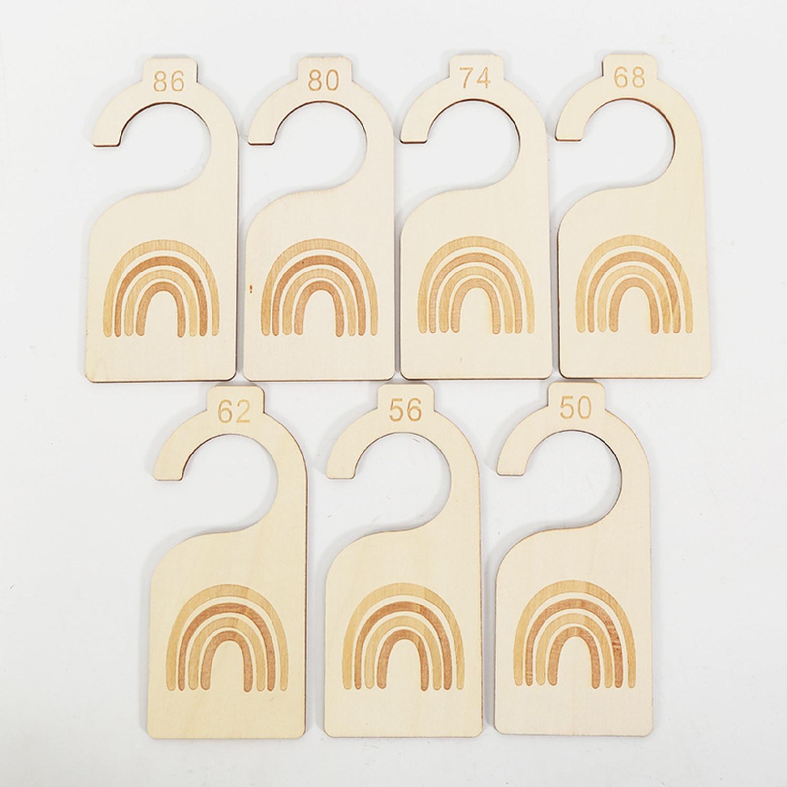 Baby Nursery Closet Organization - Organisatoren voor kinderkamerdecoratie, houten kledingverdelers, kledinghangers