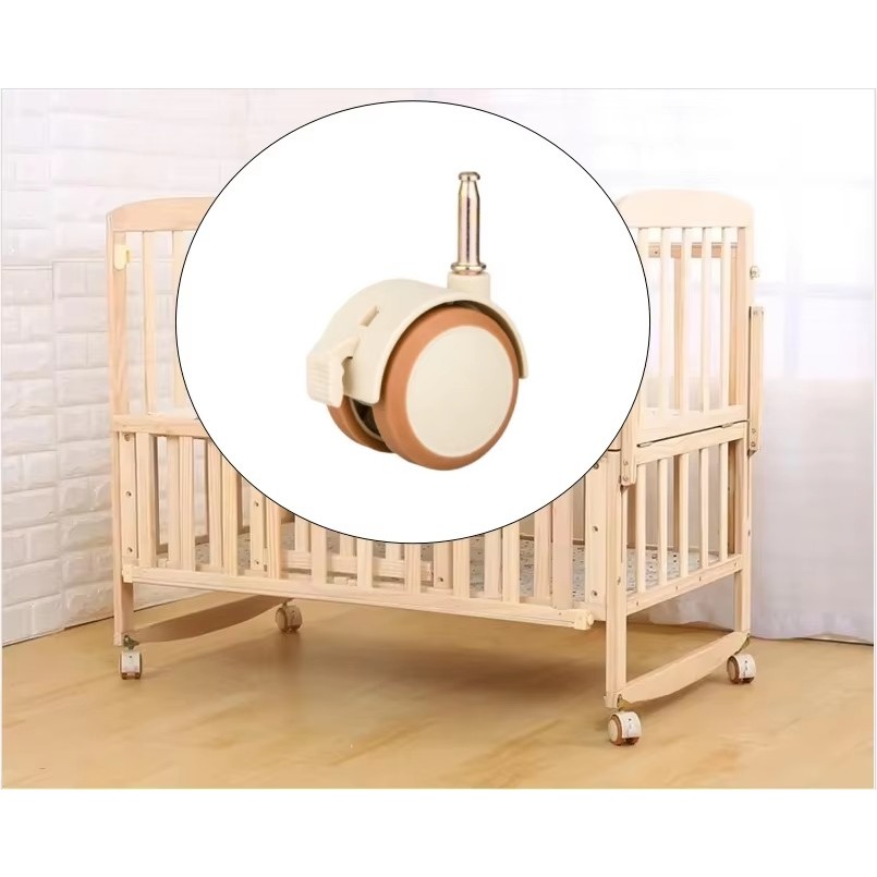 Baby Nursery Trolley - 2/4 Stuks 2 ''Meubels Wieg Zwenkwielen