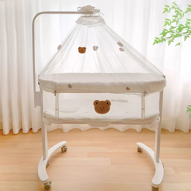 Baby Nursery Trolley - Verstelbare pasgeboren wieg met wielen Draagbare