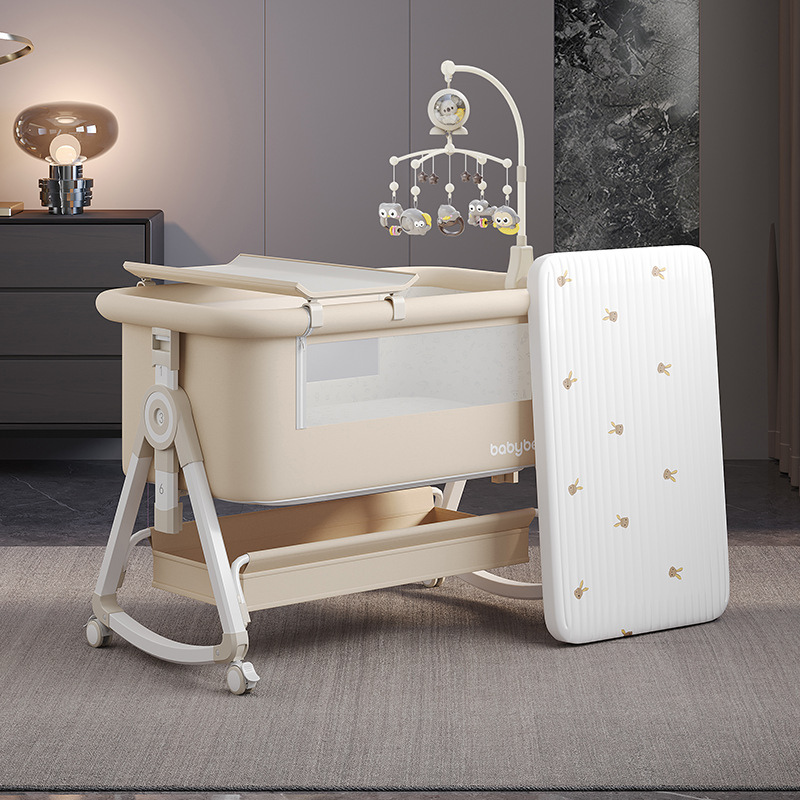 Baby Nursery Trolley - Babybedje, draagbaar en verstelbaar, opvouwbaar, inclusief