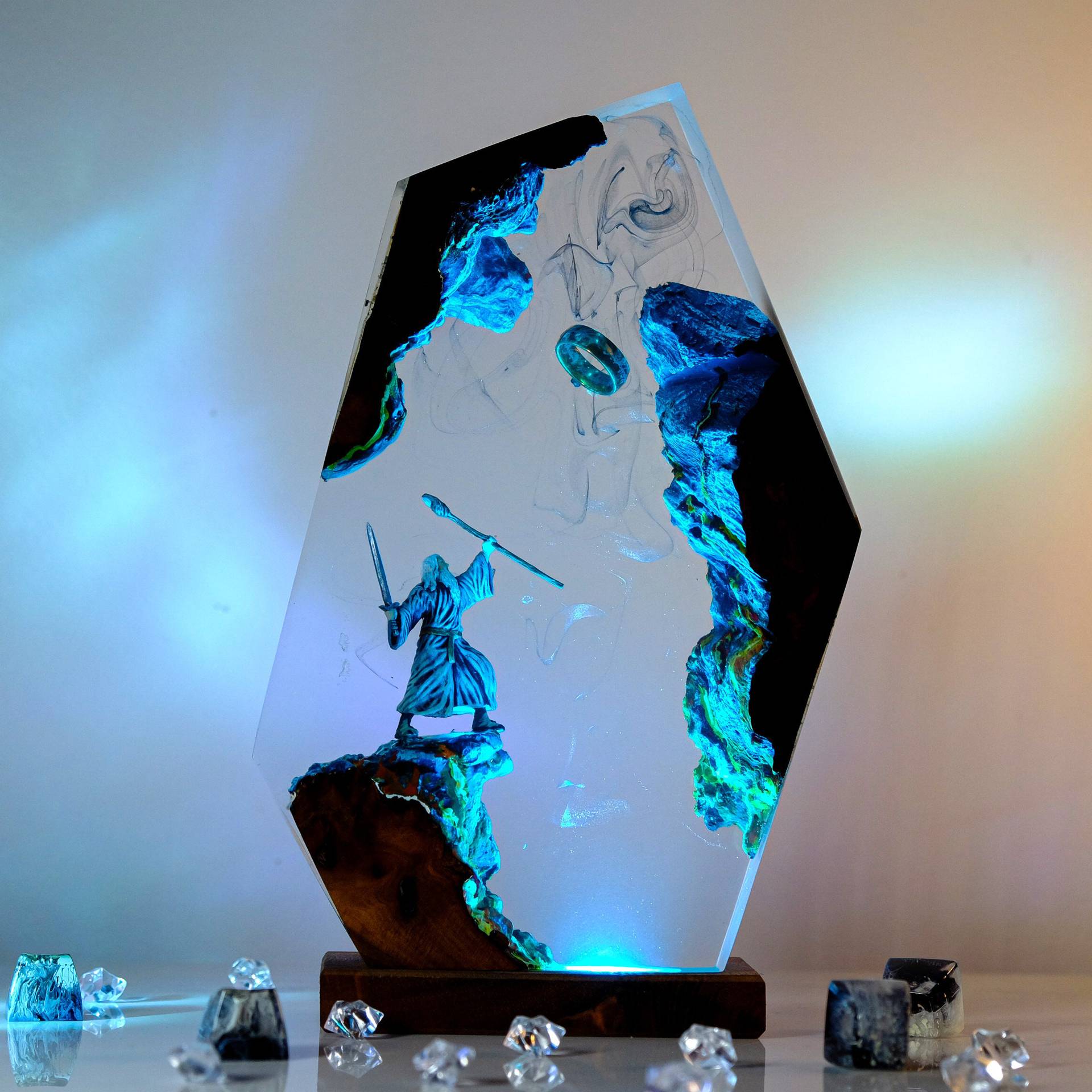 Baby Nursery Light - Filmscène Figuur Tafel Resin Lamp Magische