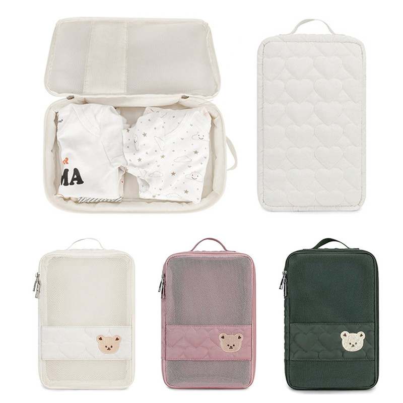 Diaper Caddy Organizer - Draagbare babyluiertas Waterdichte babyartikelen Organizer Rits