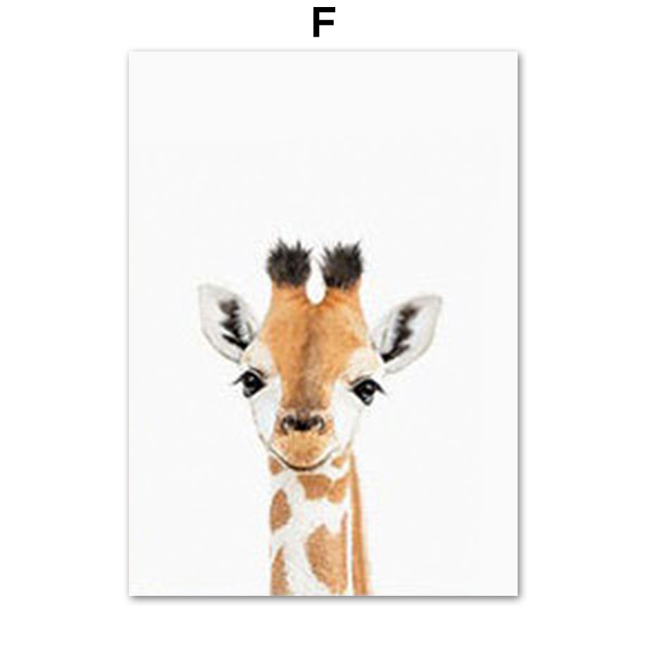 Baby Zoo Nursery - Baby dieren wanddecoratie prints safari jungle