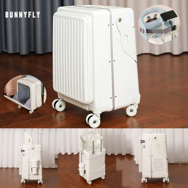 Baby Nursery Trolley - BunnyFly Kid Mom Koffer met zitje