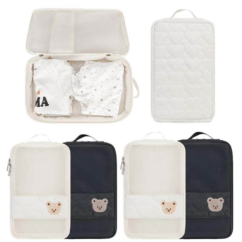 Diaper Caddy Organizer - Draagbare babyluiertas Waterdichte babyartikelen Organizer Rits