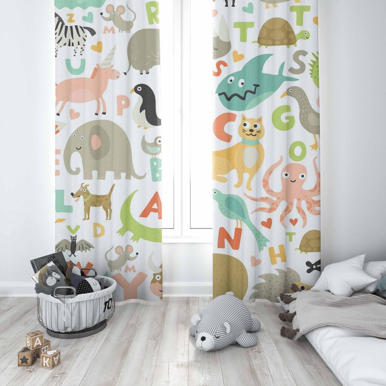 ABC Alfabet Kinderkamer Gordij - Baby Nursery Youtube recensie en prijs