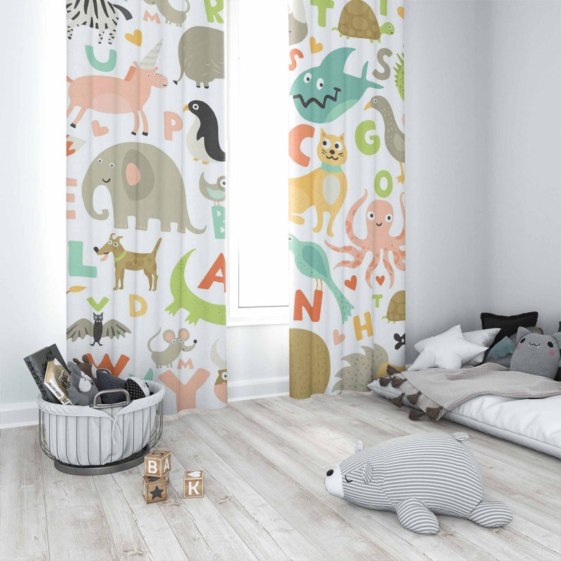 ABC Alfabet Kinderkamer Gordij - Baby Nursery Youtube recensie en prijs