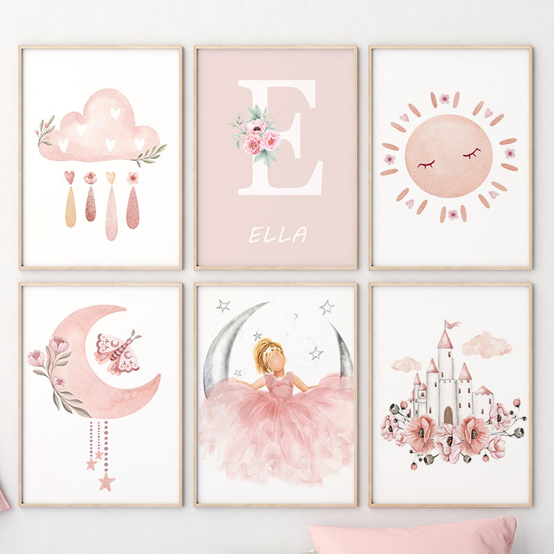 Roze Engel Meisje Zon Maan Wol - Baby Nursery Decor Girl recensie en prijs