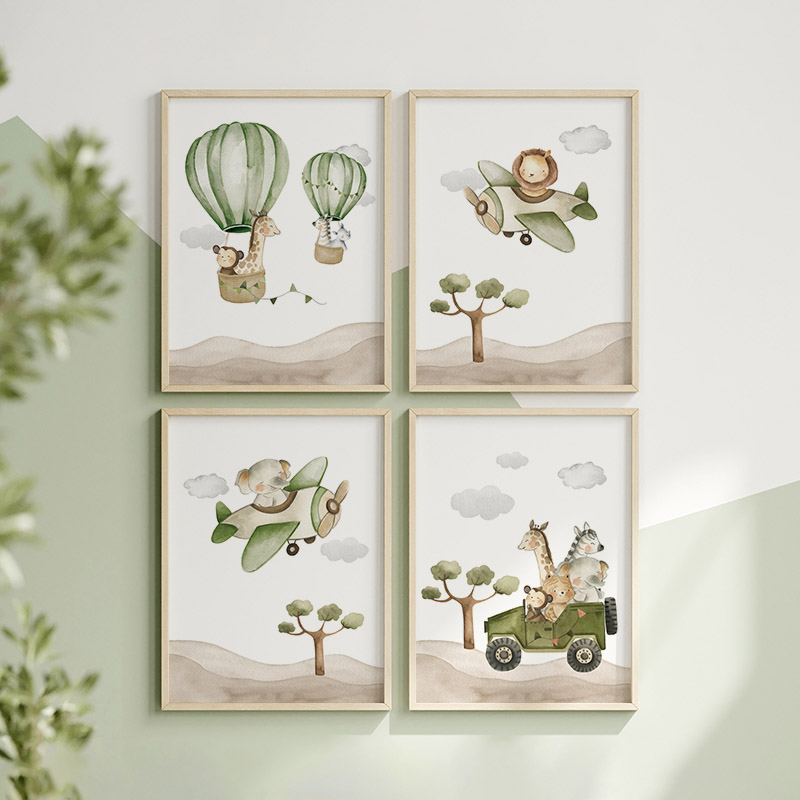 1 st frameloze, Luchtballon Di - Baby Nursery Hot Air Balloon recensie en prijs