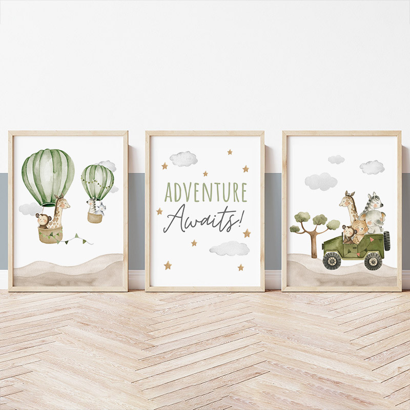1 st frameloze, Luchtballon Di - Baby Nursery Hot Air Balloon recensie en prijs