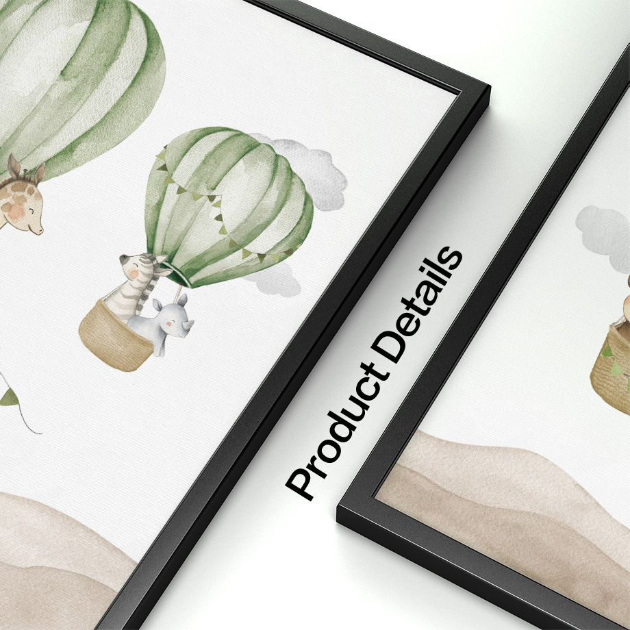 1 st frameloze, Luchtballon Di - Baby Nursery Hot Air Balloon recensie en prijs