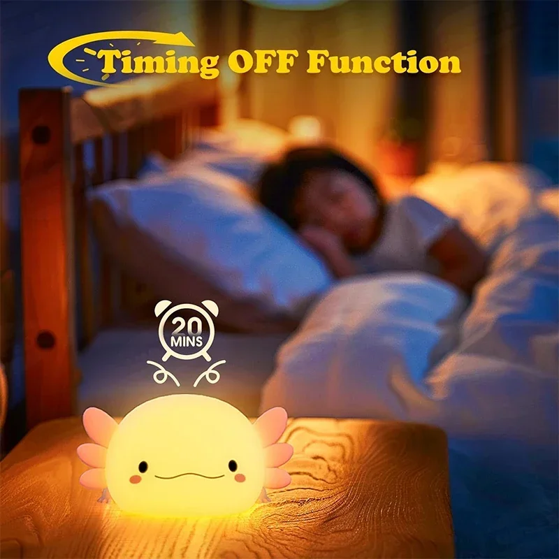 Schattig Axolotl-nachtlampje S - Baby Nursery Light recensie en prijs