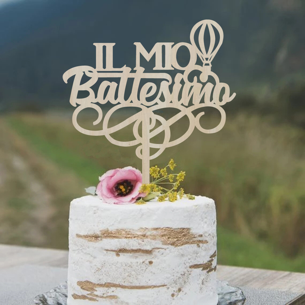 Il Mio Battesimo Cake Topper I - Baby Nursery Hot Air Balloon recensie en prijs