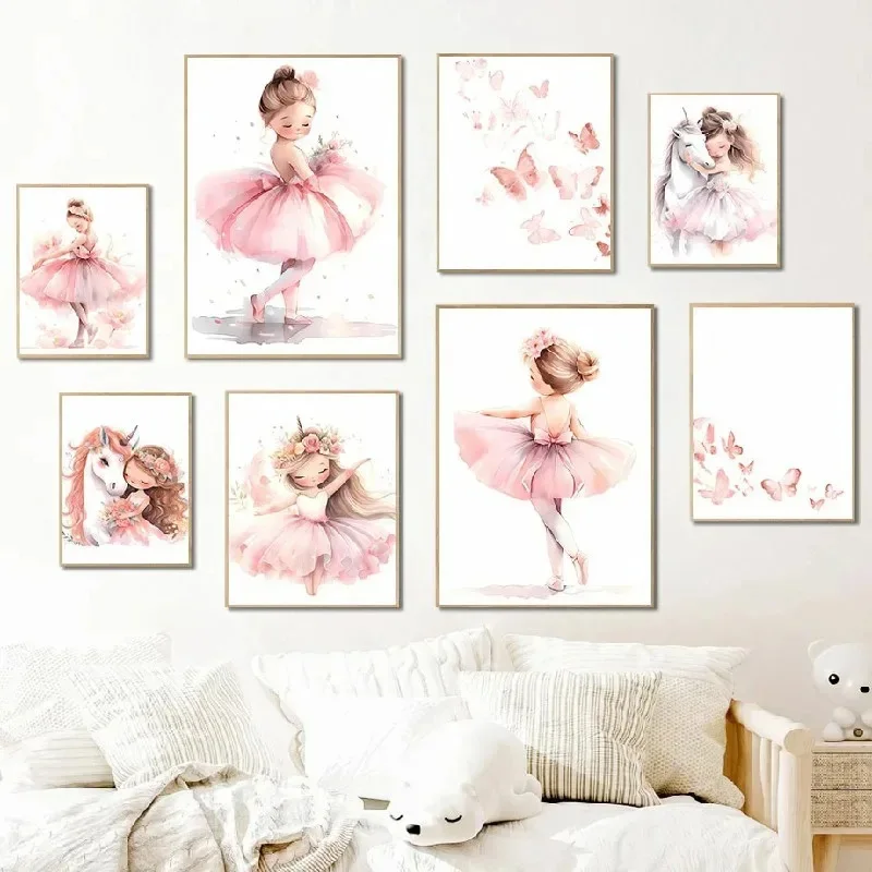Roze Ballerina Meisje Eenhoorn - Baby Nursery Decor Girl recensie en prijs
