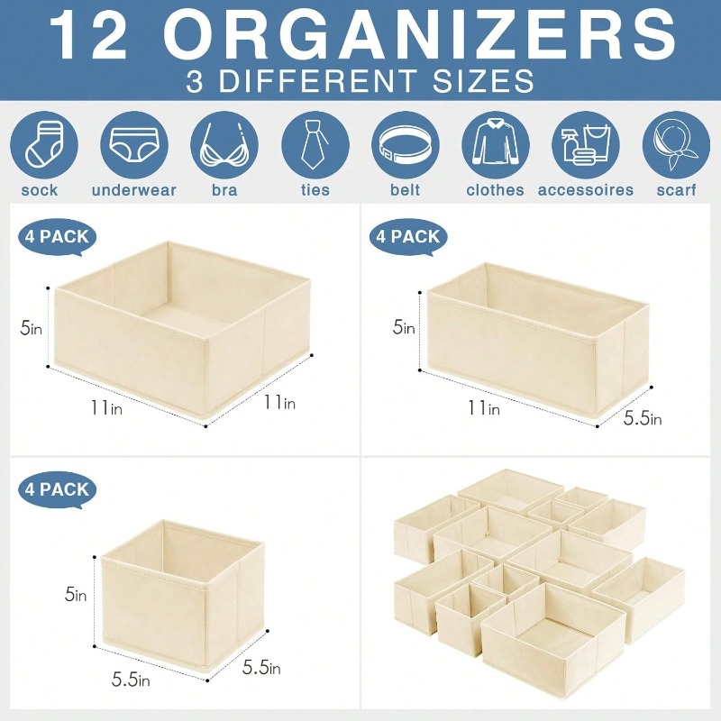 12 stuks/set lade-organizer vo - Baby Nursery Closet Organization recensie en prijs