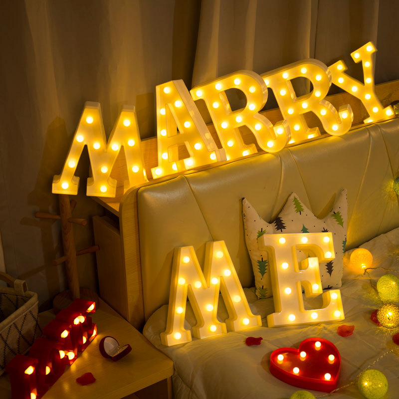 Decoratieve letters alfabet le - Baby Nursery Light recensie en prijs