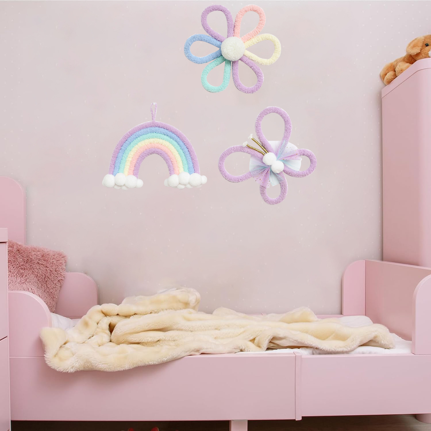 Nordic Rainbow Daisy Flower Bu - Baby Nursery Decor Girl recensie en prijs