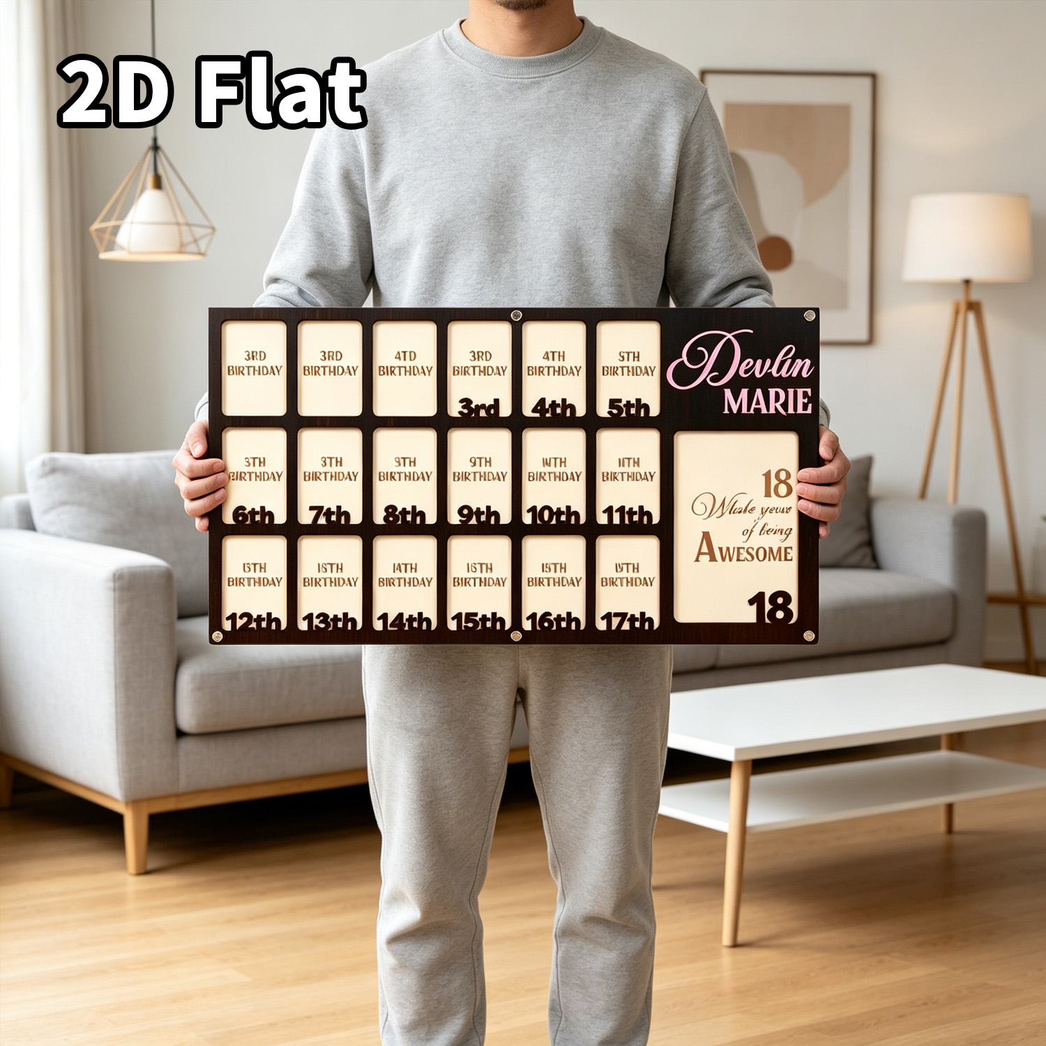 1Pc Custom Grade Fotolijst Hou - Baby Nursery Baby recensie en prijs