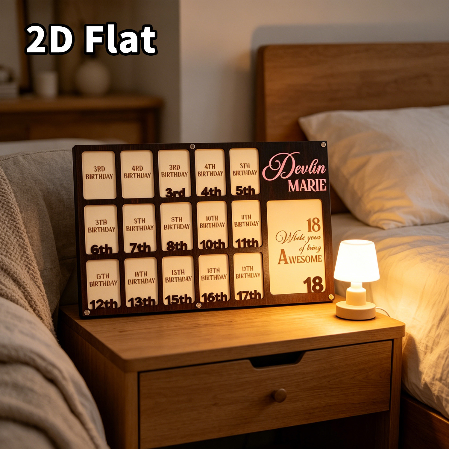 1Pc Custom Grade Fotolijst Hou - Baby Nursery Baby recensie en prijs