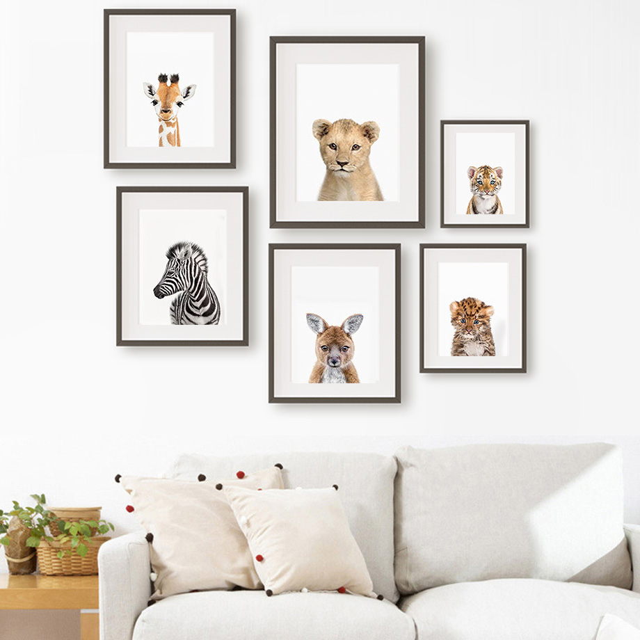 1 stuk frameloos canvas schild - Baby Zoo Nursery recensie en prijs