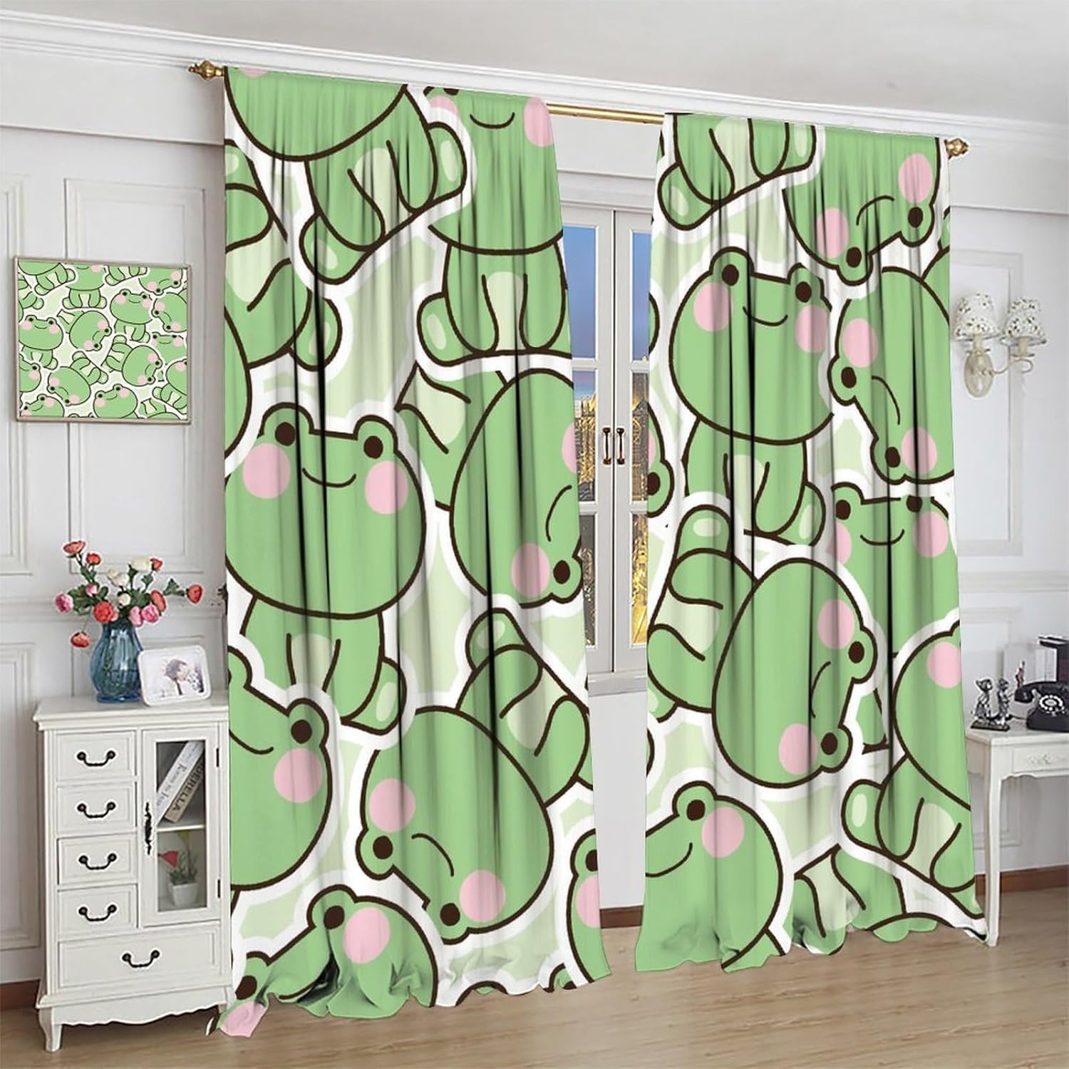 Schattige groene kikkerpatroon - Baby Nursery Youtube recensie en prijs
