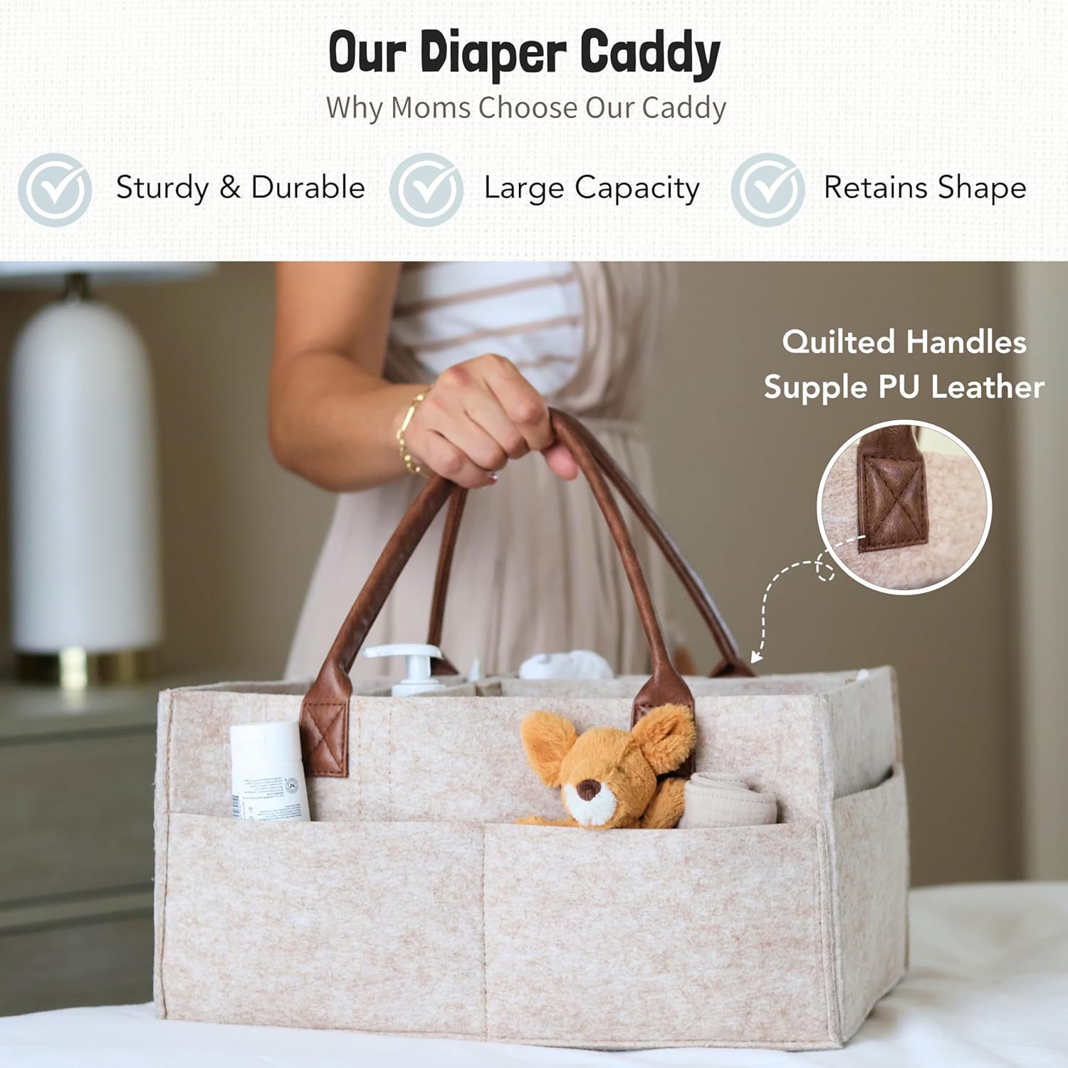 Baby Felt Opbergmandje voor de - Diaper Caddy Organizer recensie en prijs