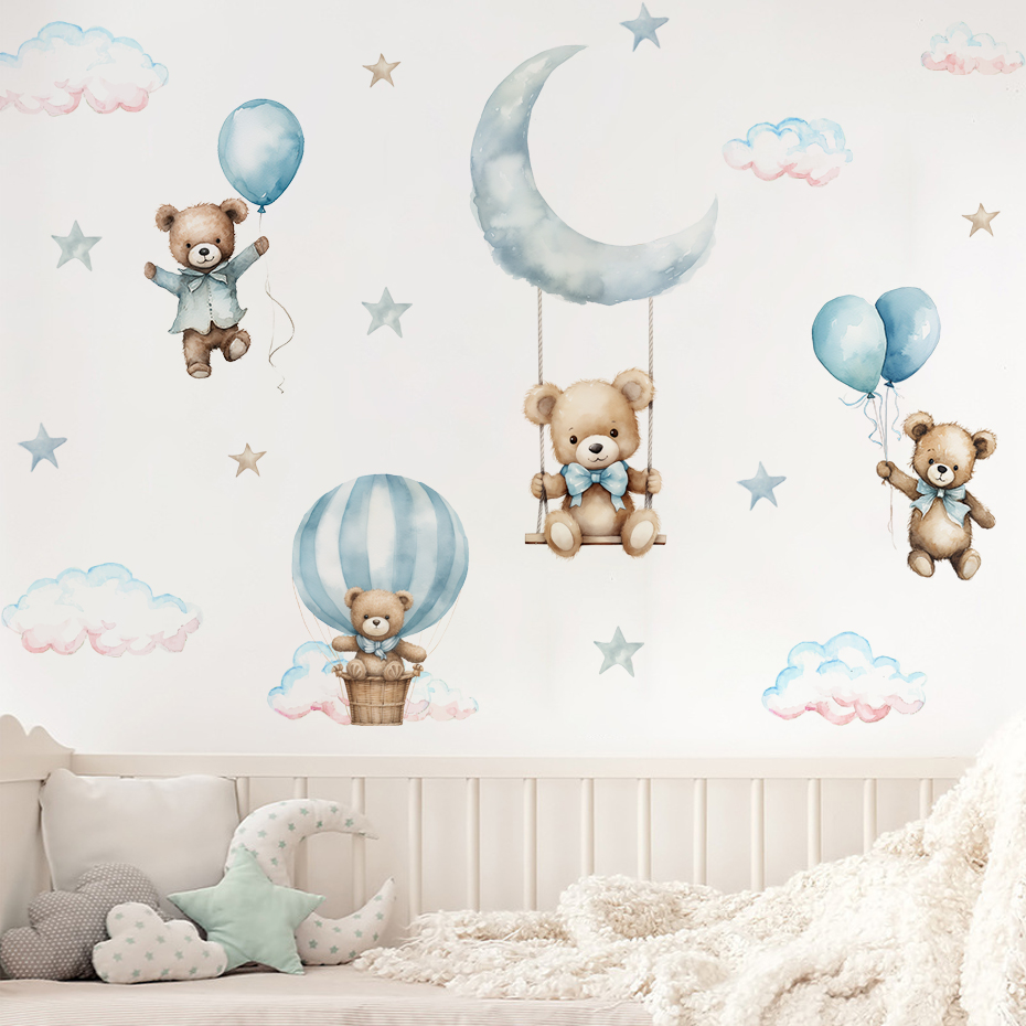 Aquarel beer heteluchtballon w - Baby Nursery Hot Air Balloon recensie en prijs