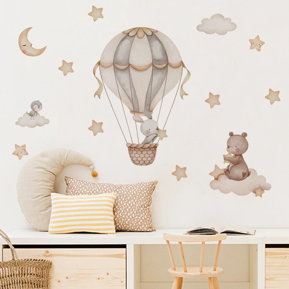 Aquarel beer heteluchtballon w - Baby Nursery Hot Air Balloon recensie en prijs