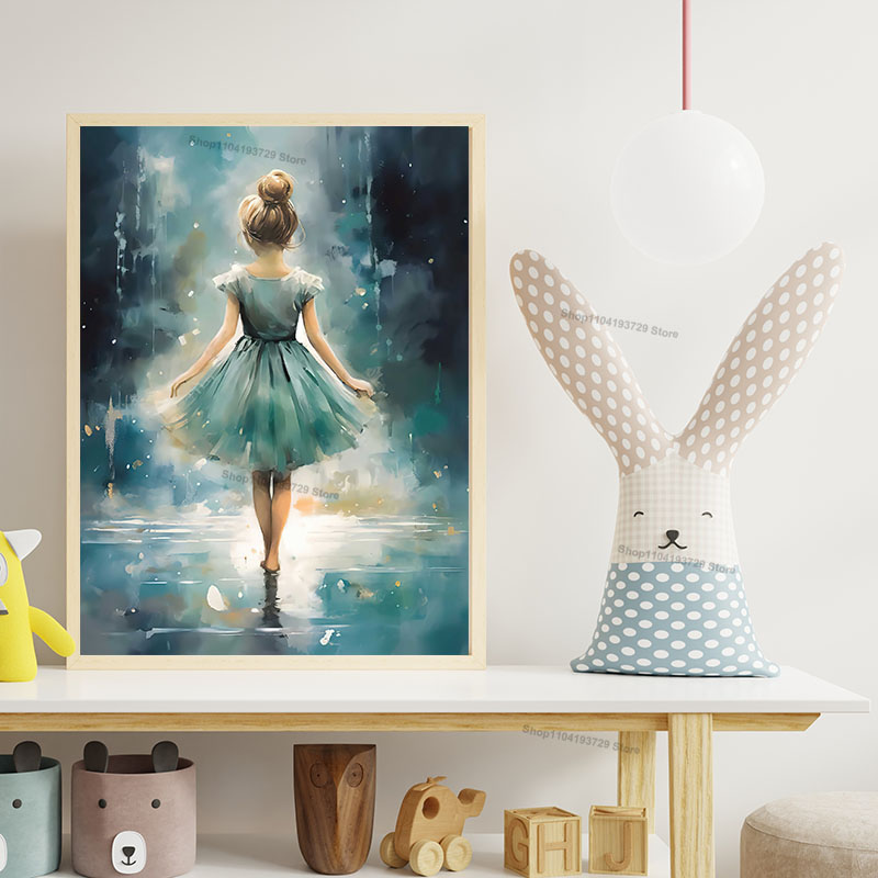 Aquarel Ballet Meisje Schoenen - Baby Nursery Decor Girl recensie en prijs
