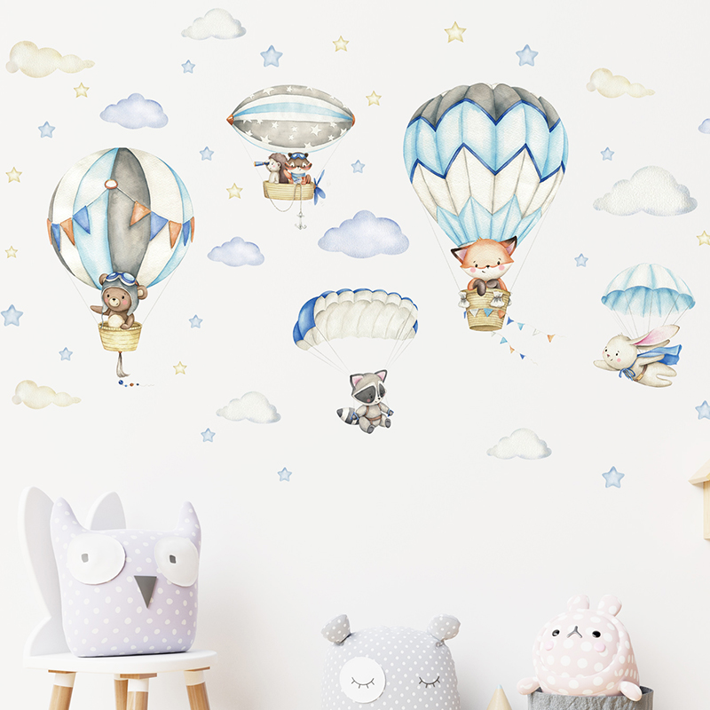 Cartoon Schattige Dieren Lucht - Baby Nursery Hot Air Balloon recensie en prijs