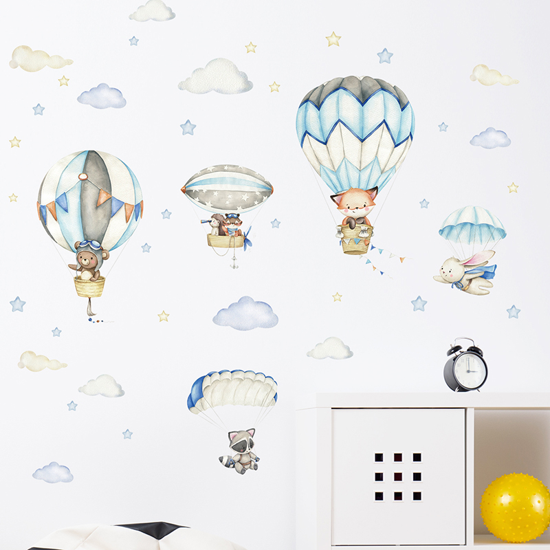 Cartoon Schattige Dieren Lucht - Baby Nursery Hot Air Balloon recensie en prijs