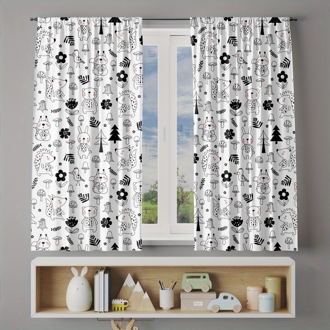 Leuke bos- en dierenprint kind - Baby Nursery Youtube recensie en prijs