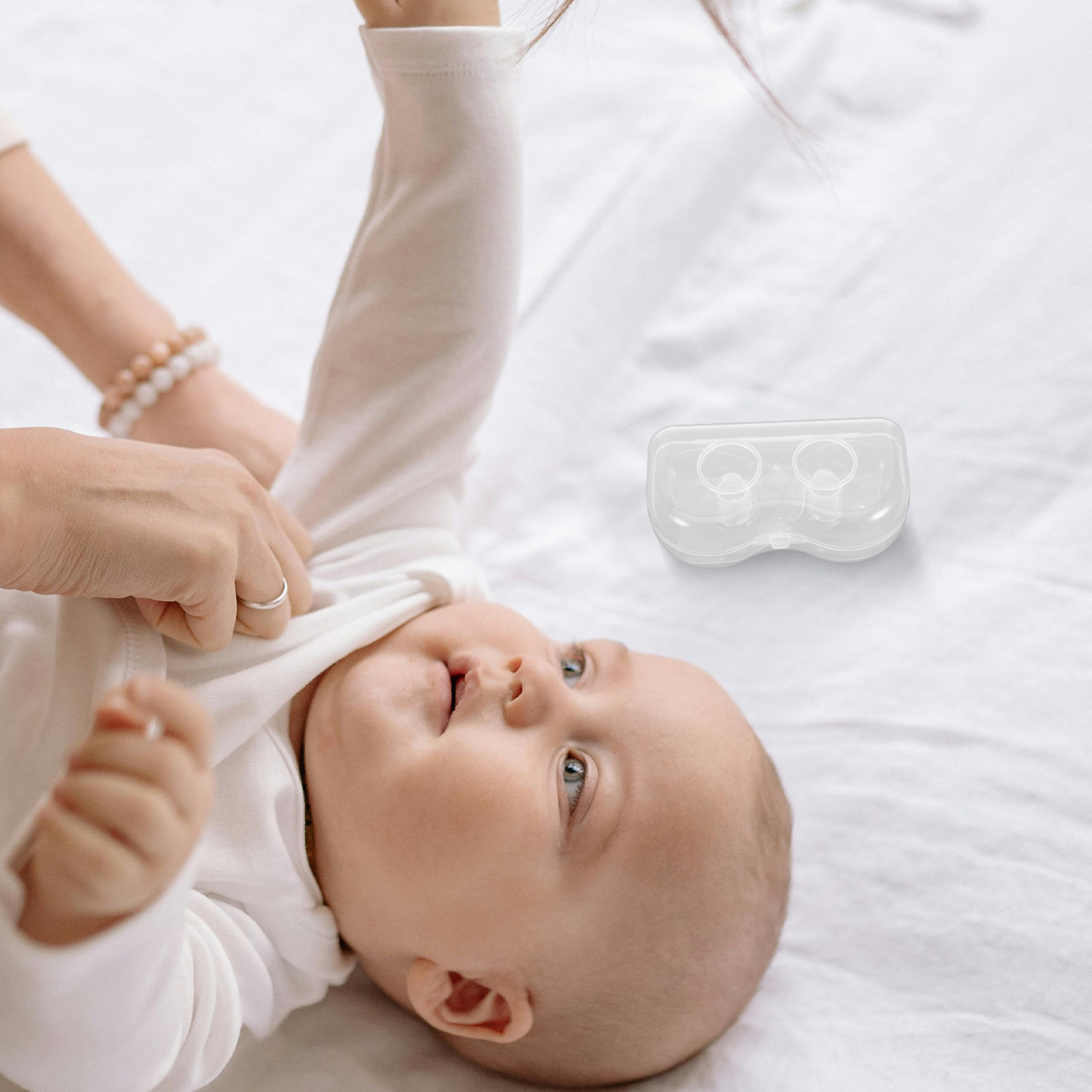 1 paar siliconen borstbescherm - Nursing Cover Breastfeeding recensie en prijs