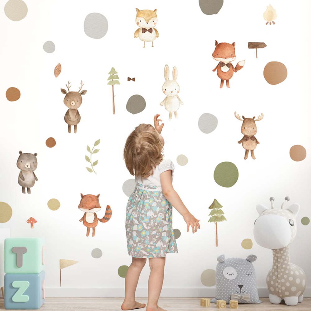 Cartoon Leuke Fox Konijn Diere - Baby Nursery Package recensie en prijs