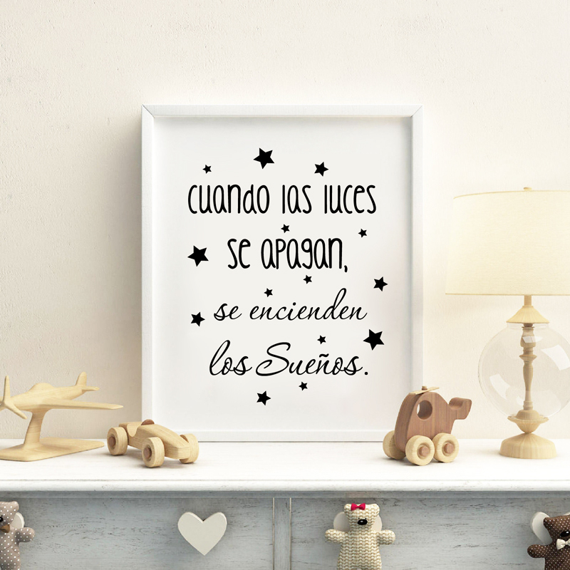 Spaanse kinderslaapkamer kunst - Baby Nursery In Spanish recensie en prijs