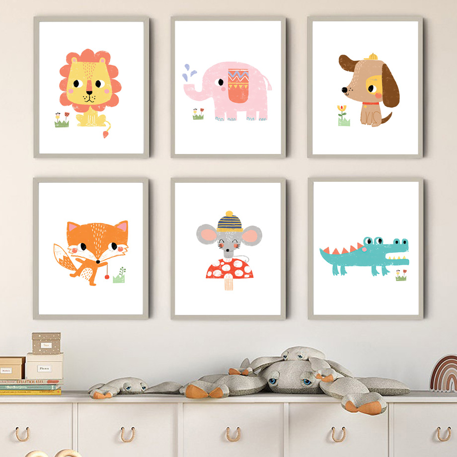 1 stuk frameloze canvas schild - Baby Zoo Nursery recensie en prijs