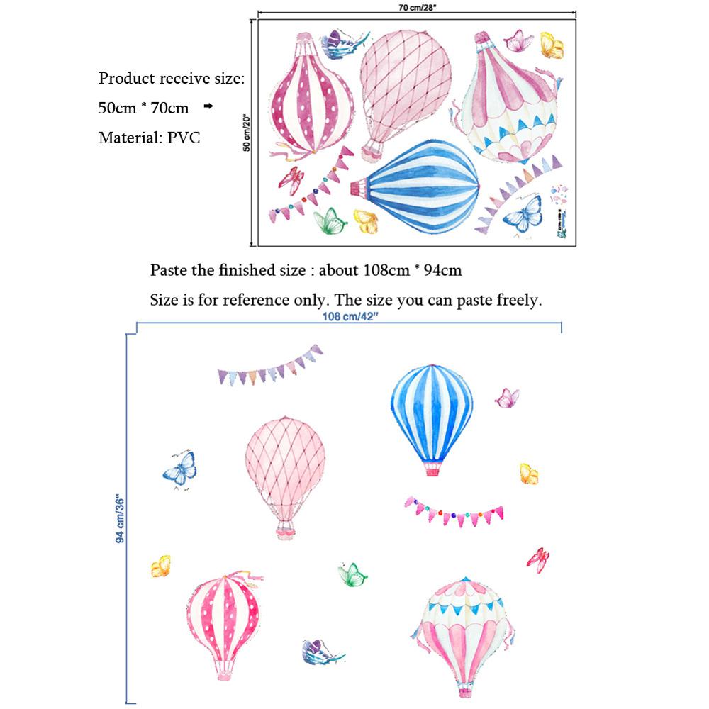 Cartoon heteluchtballon muurst - Baby Nursery Hot Air Balloon recensie en prijs