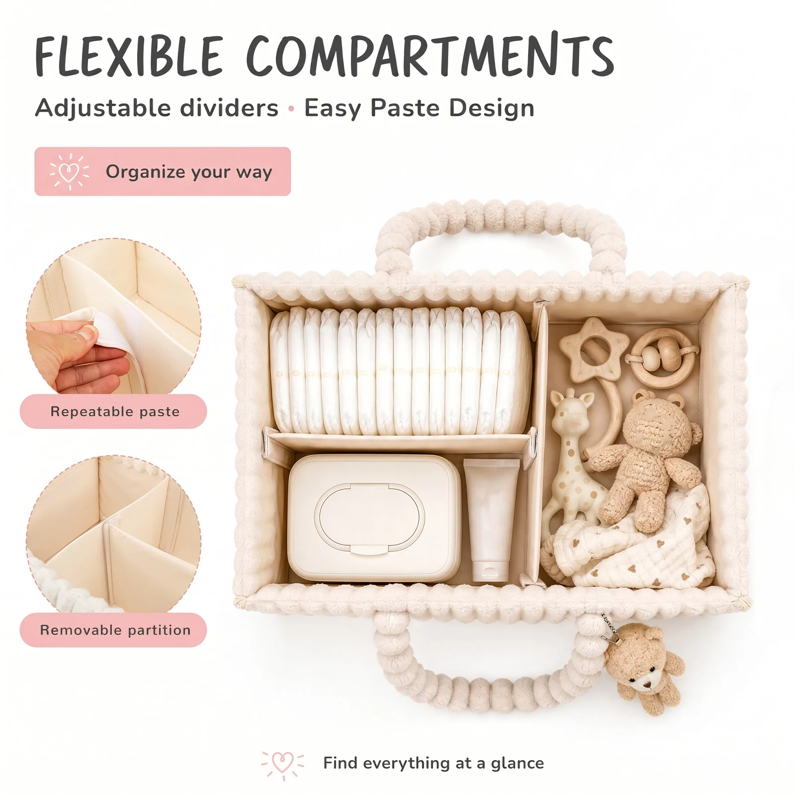 Baby Luiertas Organizer Cordur - Diaper Caddy Organizer recensie en prijs