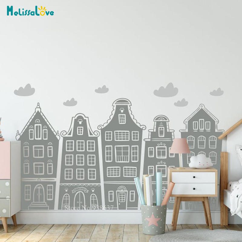 Scandinavische Huizen & Wolken - Baby Nursery Package recensie en prijs