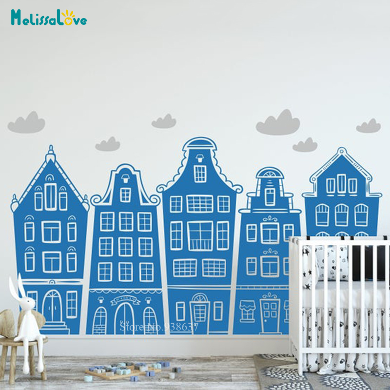 Scandinavische Huizen & Wolken - Baby Nursery Package recensie en prijs
