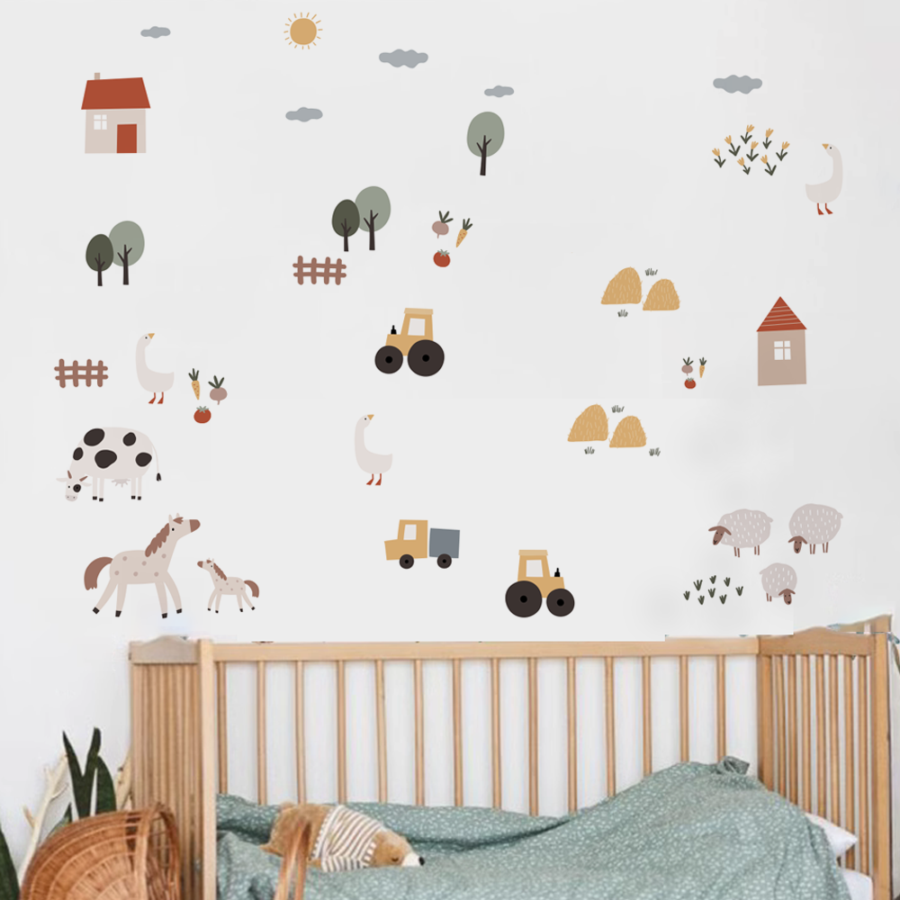 Boho Cartoon Leuke Koeien Boer - Baby Nursery Package recensie en prijs