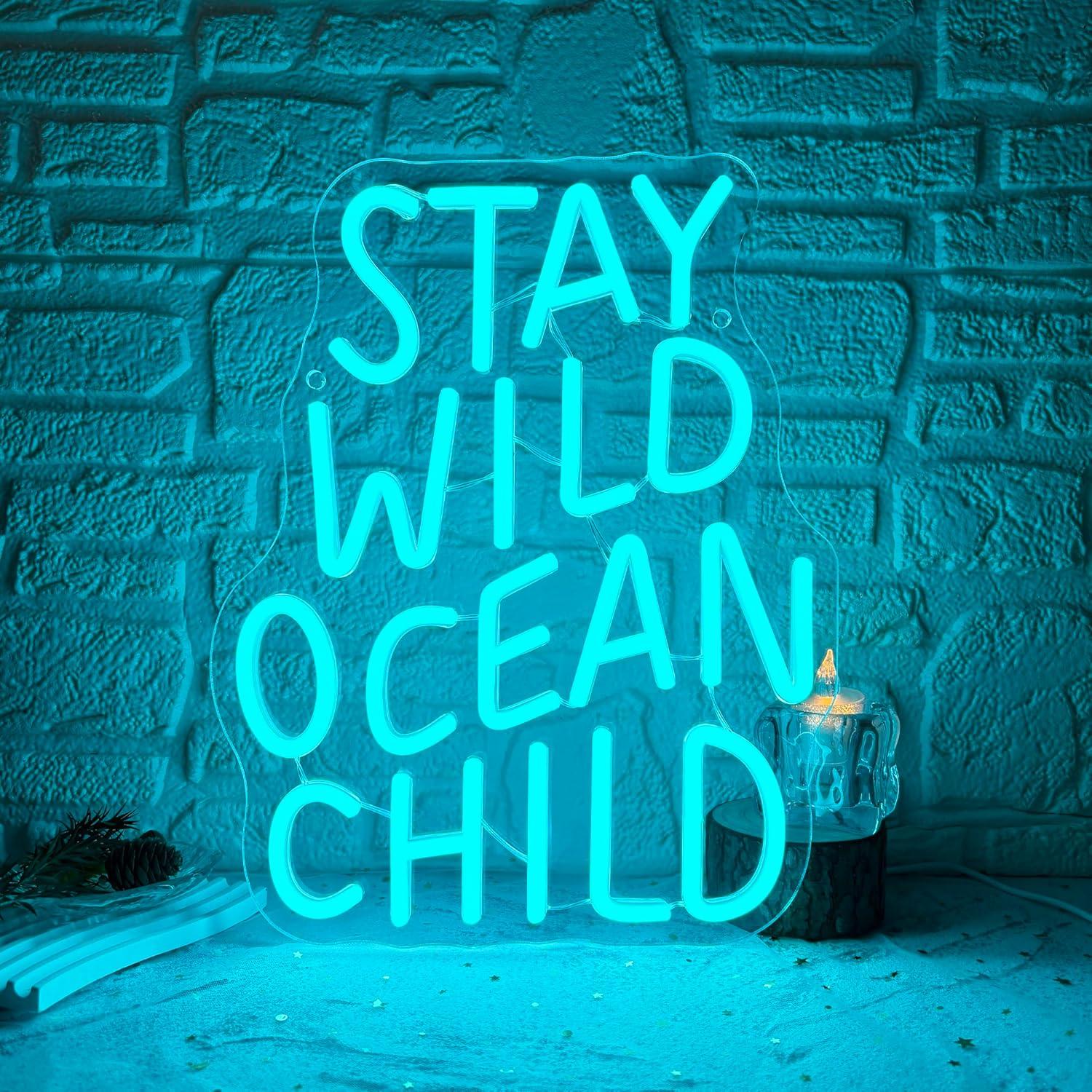 Blijf Wild Oceaan Kind Neon Li - Baby Nursery Baby recensie en prijs