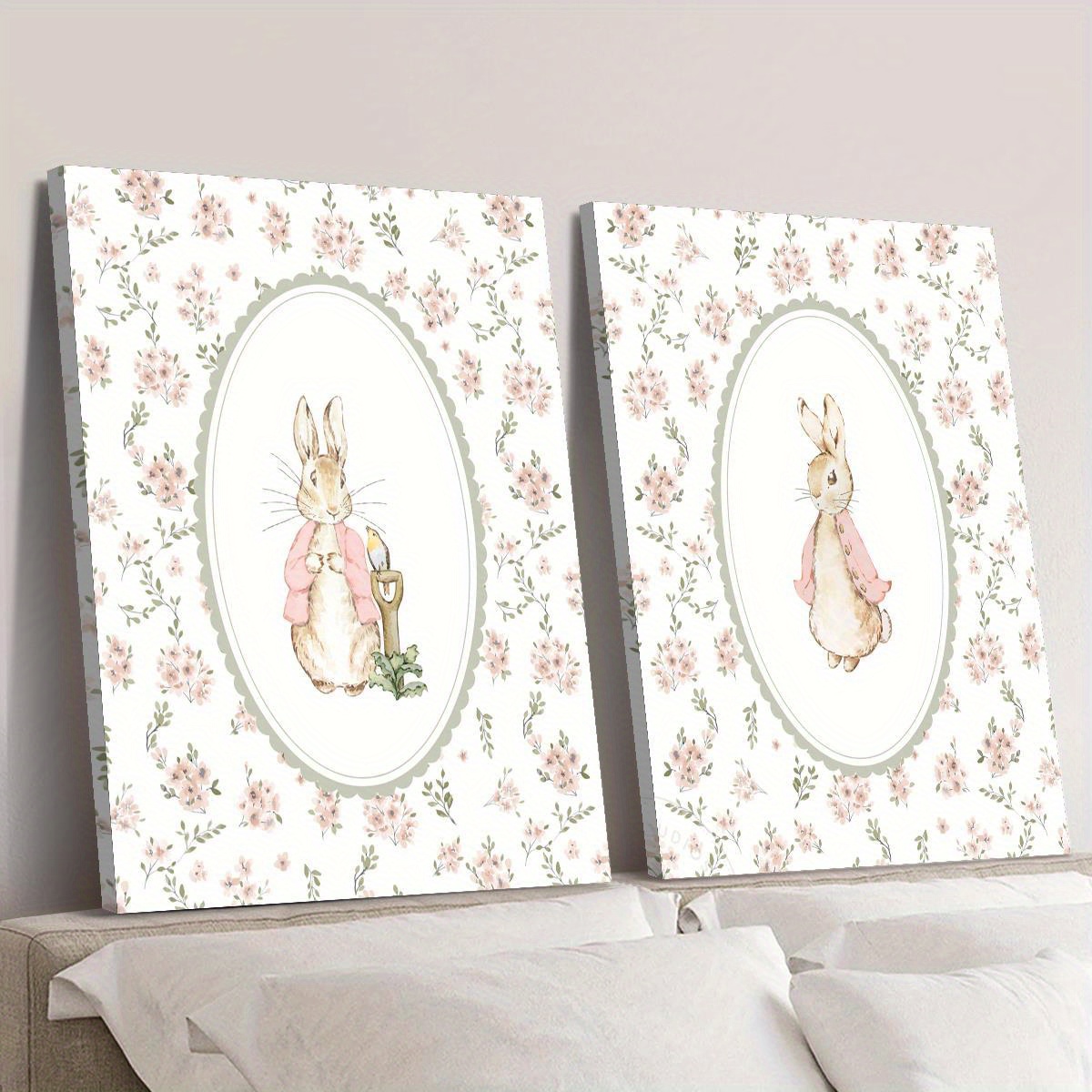 2 stuks retro paashaas canvas  - Baby Nursery Decor Girl recensie en prijs