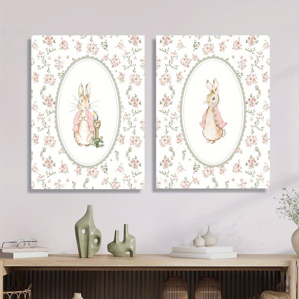 2 stuks retro paashaas canvas  - Baby Nursery Decor Girl recensie en prijs